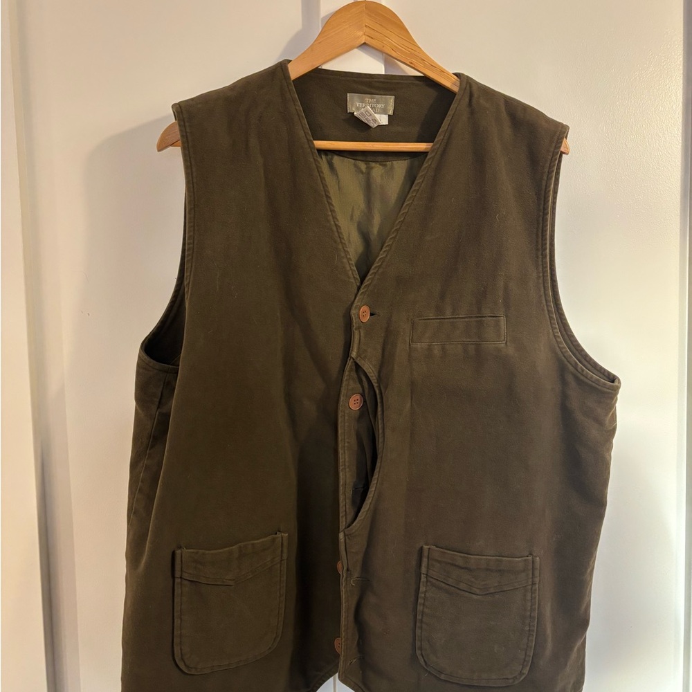 Vintage The Territory Ahead Dark Olive Vest